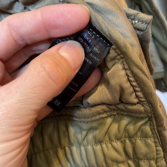 Free People We The Free Dolman Quilted Vegan Jacket Curly Willow - Picture 8 of 9